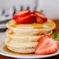 Pancakes with Fresh Strawberries